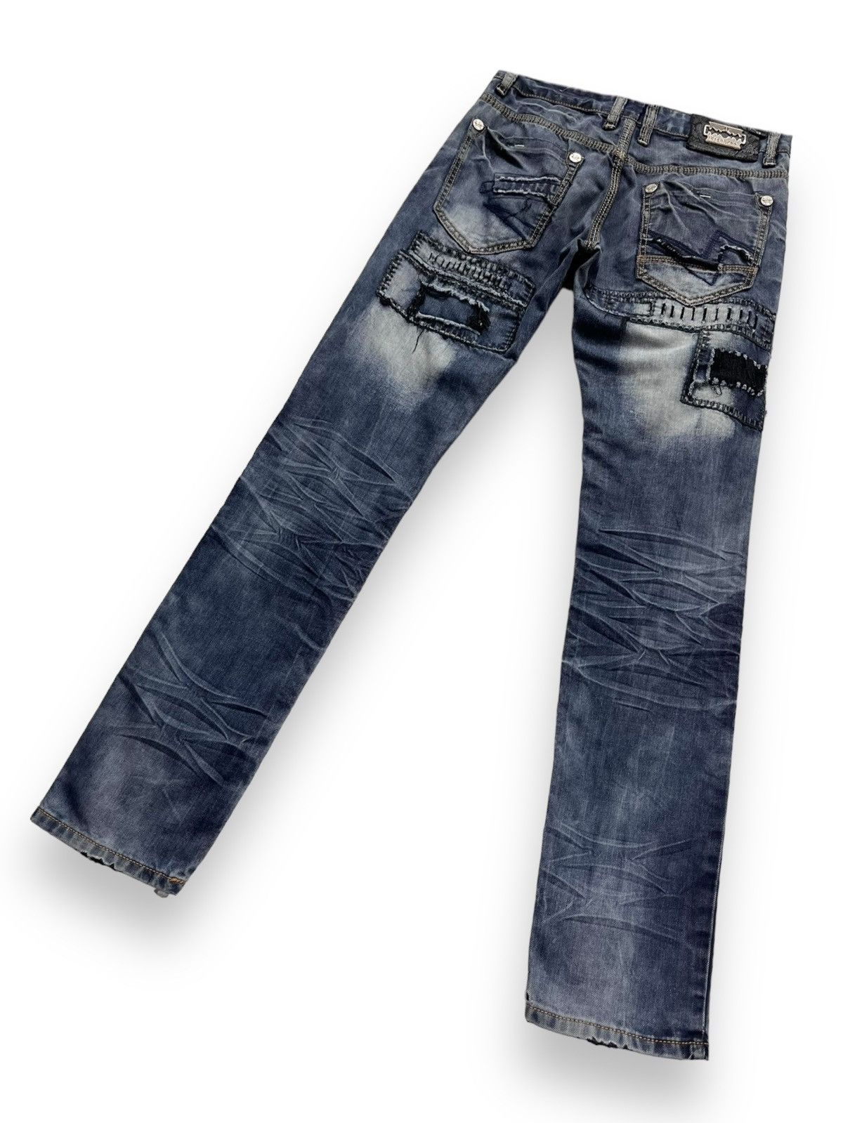 Other 🔥HIGHNESS Handmade Punk Grunge Boro Patchwork SlimFit Denim Size US 28 / EU 44 - 7 Thumbnail