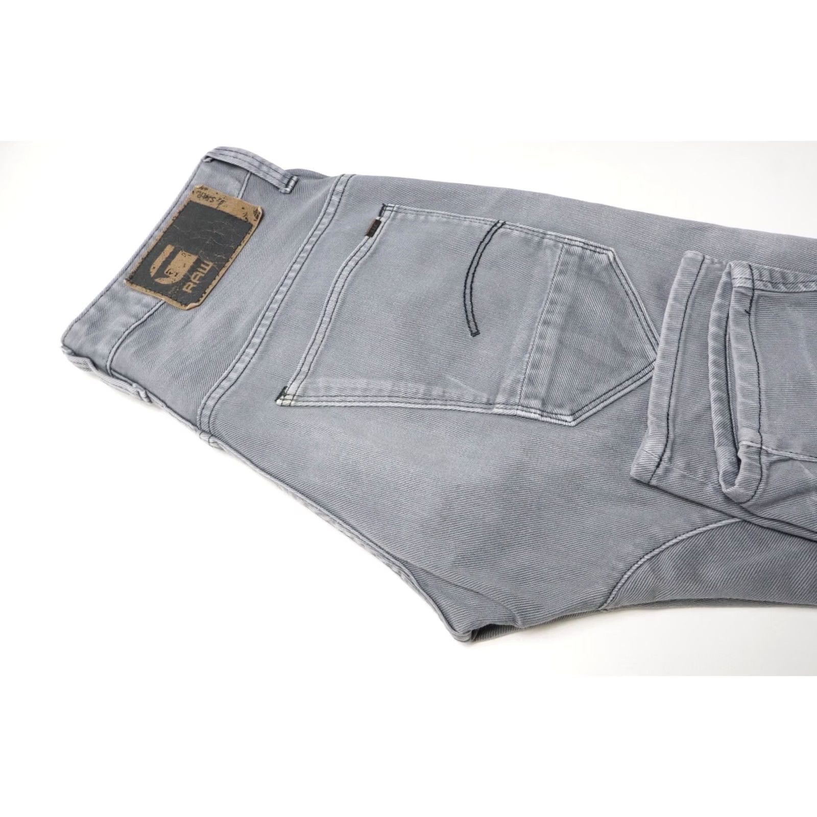 G-Star G-Star Arc 3D Slim Jeans Men's W29/L32 Grey Fade Whiskers Button Fly Jeans Slim Mens Size US 29 - 5 Thumbnail