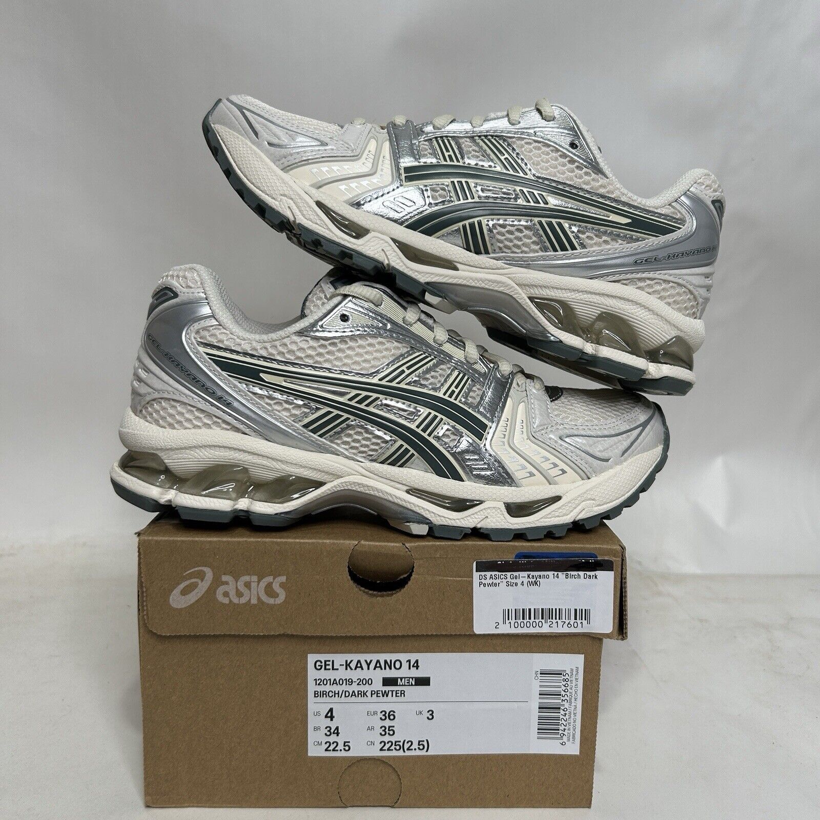 Asics ASICS Gel Kayano 14 “Birch Dark Pewter” 2024 Size US 5.5 / IT 35.5 - 1 Thumbnail