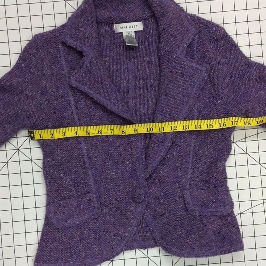 Nine West VINTAGE Nine West Women Wool Jacket Dress Overcoat XS Purple Women's Jacket XS Purple Wool 66% Button Clos er Size XS / US 0-2 / IT 36-38 - 6 Thumbnail