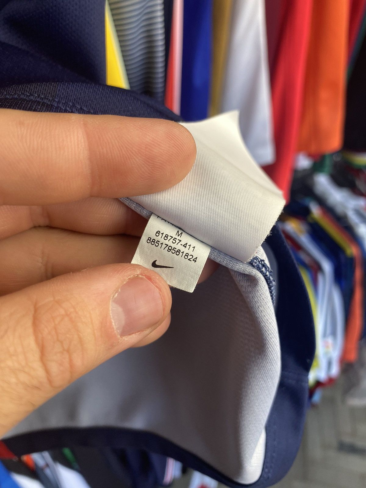Nike 2014/15 NIKE PARIS SAINT GERMANY HOME SOCCER FOOTBALL JERSEY Size US M / EU 48-50 / 2 - 9 Thumbnail
