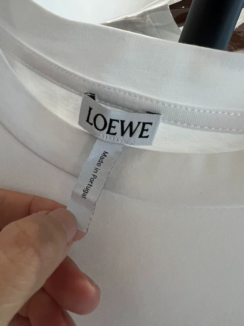 Loewe LOEWE White short-sleeved T-shirt with bow on the back Size XS / US 0-2 / IT 36-38 - 3 Thumbnail