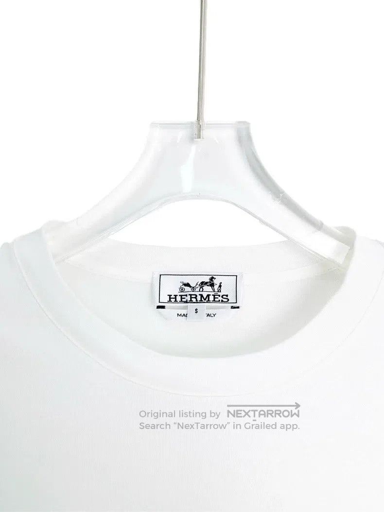 Hermes Hermes White Vacation Beach Surf Octopus Printed Cotton Ro Size S / US 4 / IT 40 - 3 Thumbnail