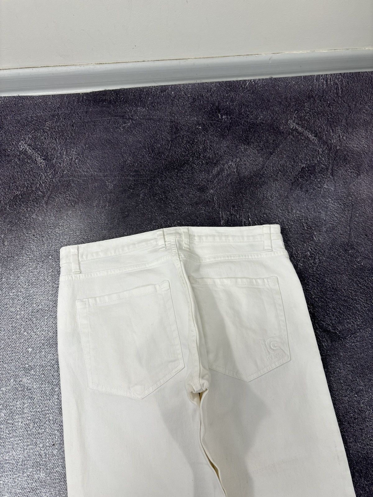 Iceberg Vintage Iceberg Men’s White Italian Denim Straight Fit Jeans Size US 31 - 21 Thumbnail