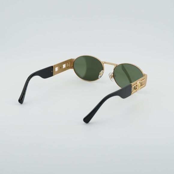 Versace Versace VE2264 100230 Sunglasses Gold Oval Frame, Green Size ONE SIZE - 9 Thumbnail