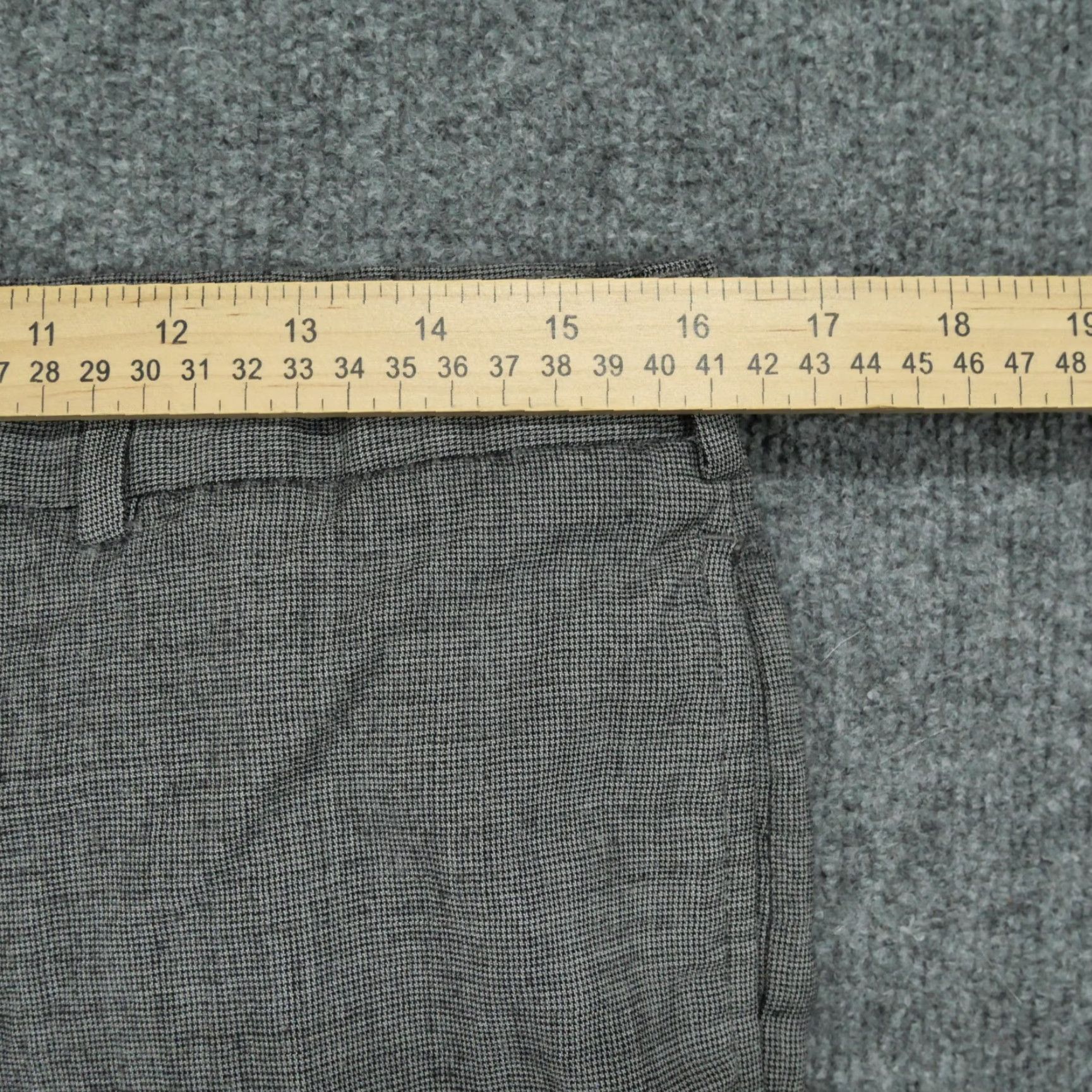 Brooks Brothers Brooks Brothers Pants Mens 32x28 Grey Black Wool Blend Regent Fit Dress Size US 28 / EU 44 - 6 Thumbnail