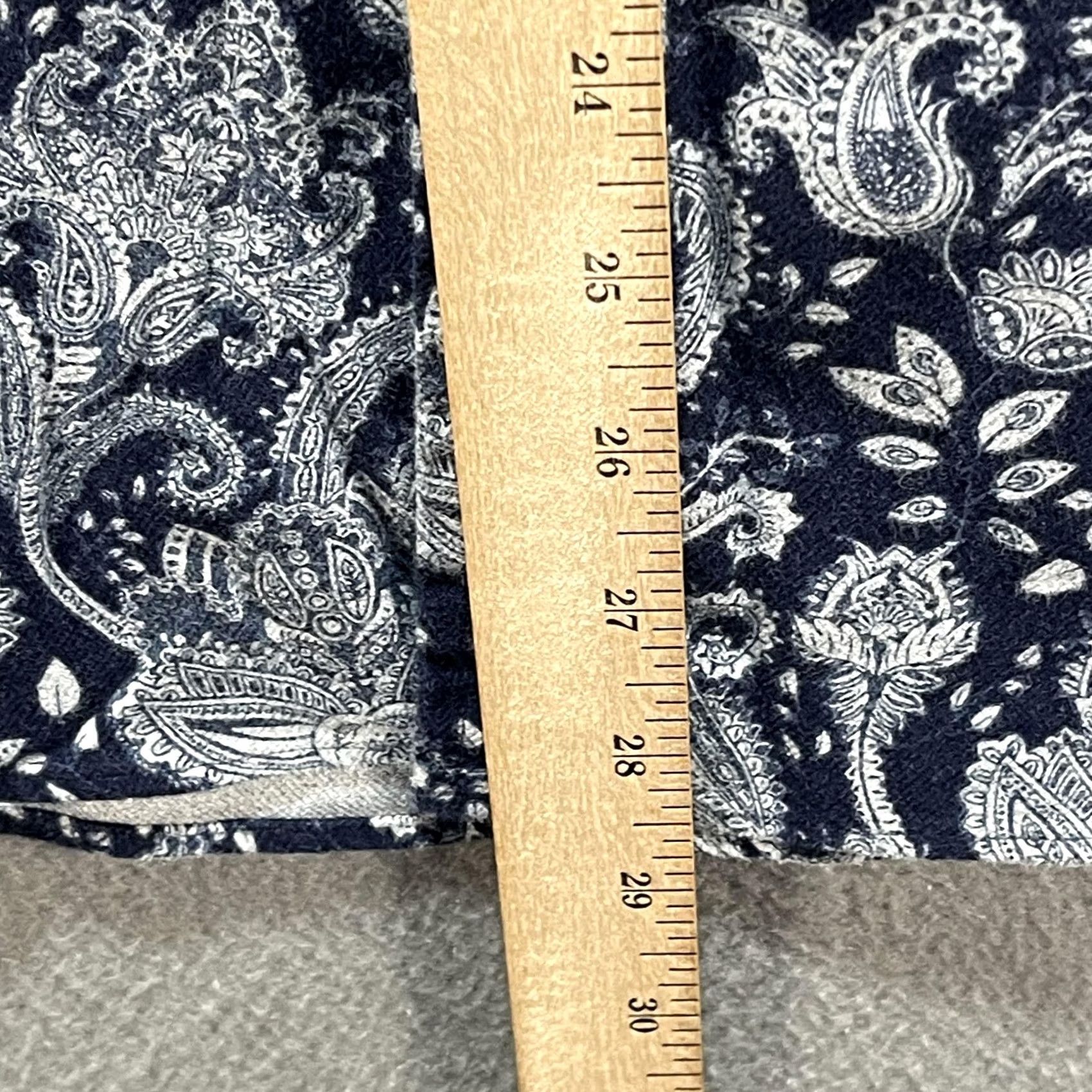 Brooks Brothers Brooks Brothers Shirt Mens Large Blue White Paisley Milano Button Down Long Sleeve Dress Size 42R - 7 Thumbnail