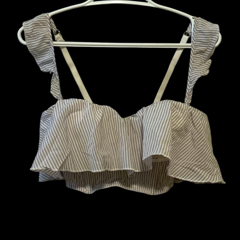 Designer Victoria's Secret Striped Bralette Size M / US 6-8 / IT 42-44 - 1 Thumbnail