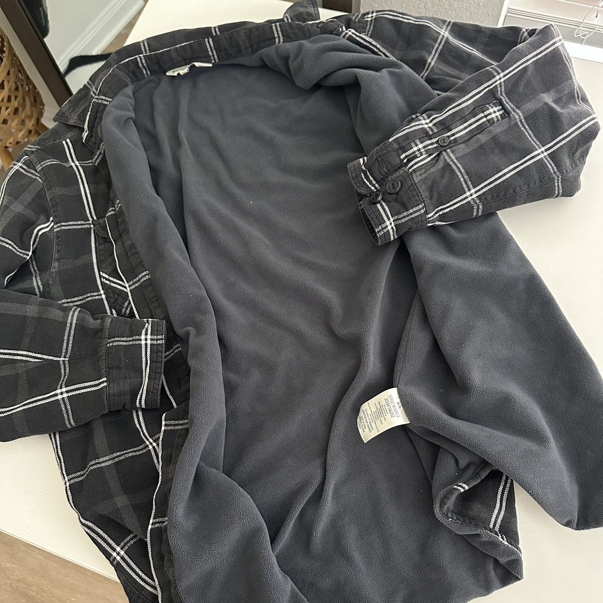Vintage × Windriver WindRiver Lined Flannel M Black Plaid Jacket Size US M / EU 48-50 / 2 - 7 Thumbnail