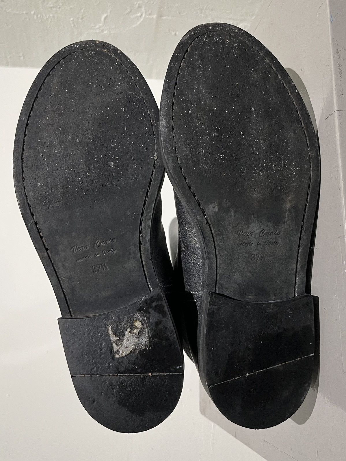 Ann Demeulemeester Fall 2006 Metallic Riding Boots Size US 7.5 / IT 37.5 - 9 Thumbnail