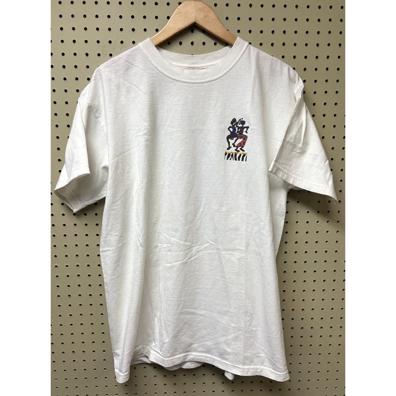 Anvil VINTAGE Anvil White T-Shirt African Tribal Solid Crew Neck Short Sleeve L Men Large Size US L / EU 52-54 / 3 - 2 Thumbnail