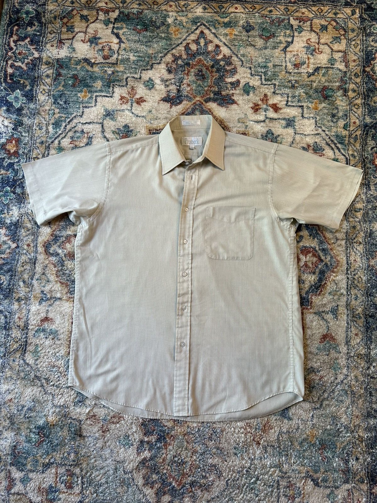 Vintage Vintage Protocol Pinstriped Button-up Shirt Large Size US L / EU 52-54 / 3 - 1 Thumbnail