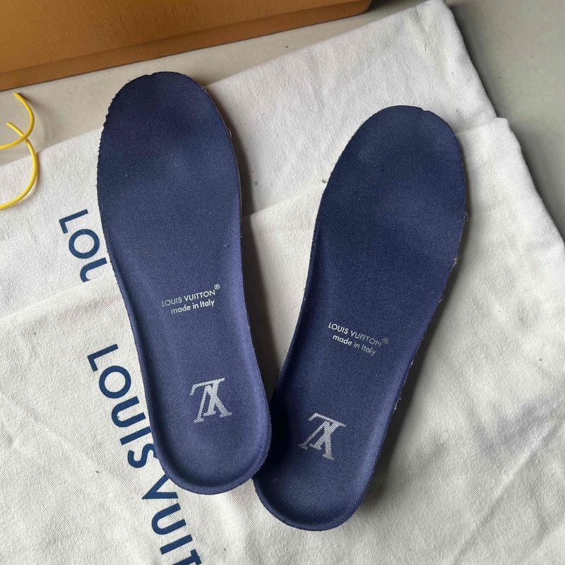 Louis Vuitton Louis Vuitton Trainer Maxi Denim Low-Top Sneakers -2508 Size US 7.5 / EU 40-41 - 9 Thumbnail