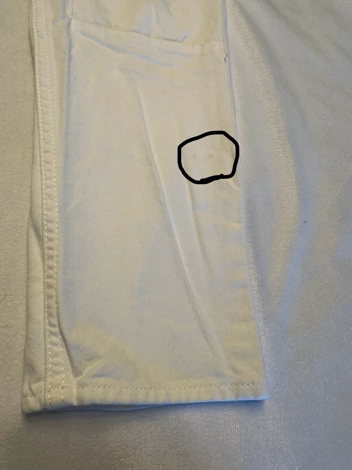 Sandro Sandro Straight Leg Denim Jeans White Women's Size 24”x25” Size 24" / US 00 / IT 34 - 2 Thumbnail