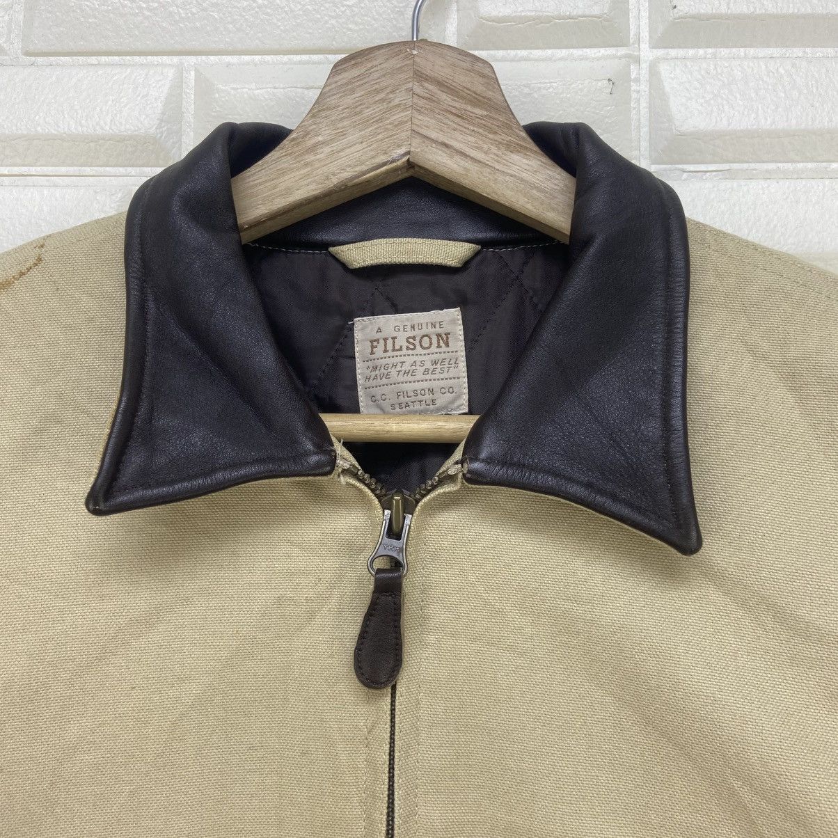 Filson Vintage Filson Leather Collar Detroit Jacket Size US M / EU 48-50 / 2 - 18 Thumbnail
