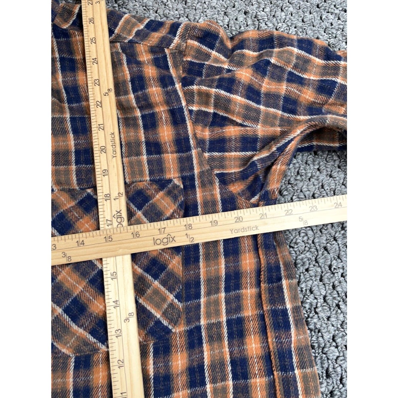 Carhartt VINTAGE Carhartt Flannel Shirt Adult Medium Blue Brown Plaid Workwear 90s Grunge Mens Size US M / EU 48-50 / 2 - 5 Thumbnail