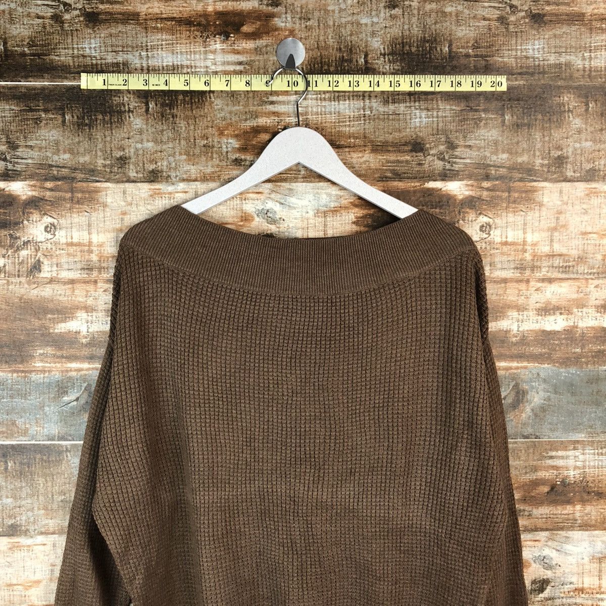 Homespun Knitwear × Japanese Brand Opaque Clip tokyo japan Brown Knitwear #A1338 Size L / US 10 / IT 46 - 5 Thumbnail