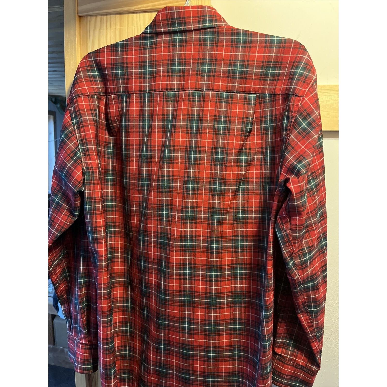 Pendleton Pendleton Sir Men’s M Red green Plaid Button Down Wool Shirt Size US M / EU 48-50 / 2 - 15 Thumbnail