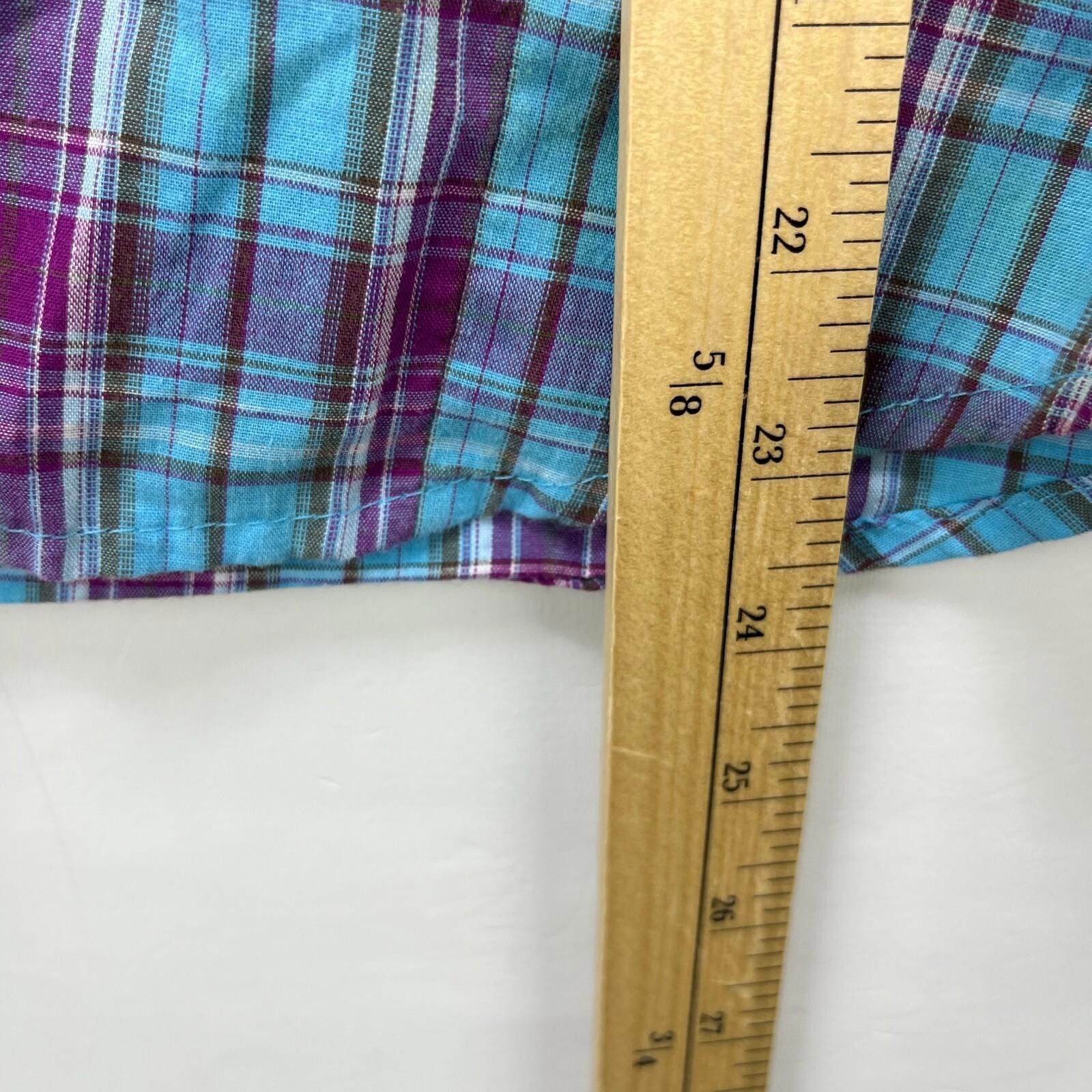 Wrangler Vintage Wrangler Pearl Snap Plaid Shirt Women’s Small Size S / US 4 / IT 40 - 7 Thumbnail