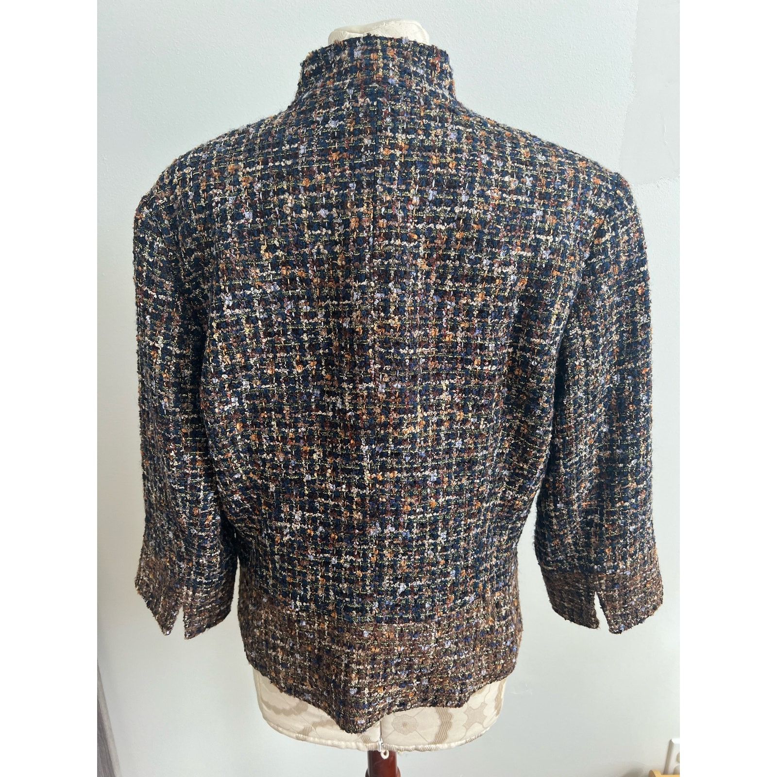 Coldwater Creek Coldwater Creek Multicolor Tweed Jacket Size 14 Size XL / US 12-14 / IT 48-50 - 4 Thumbnail