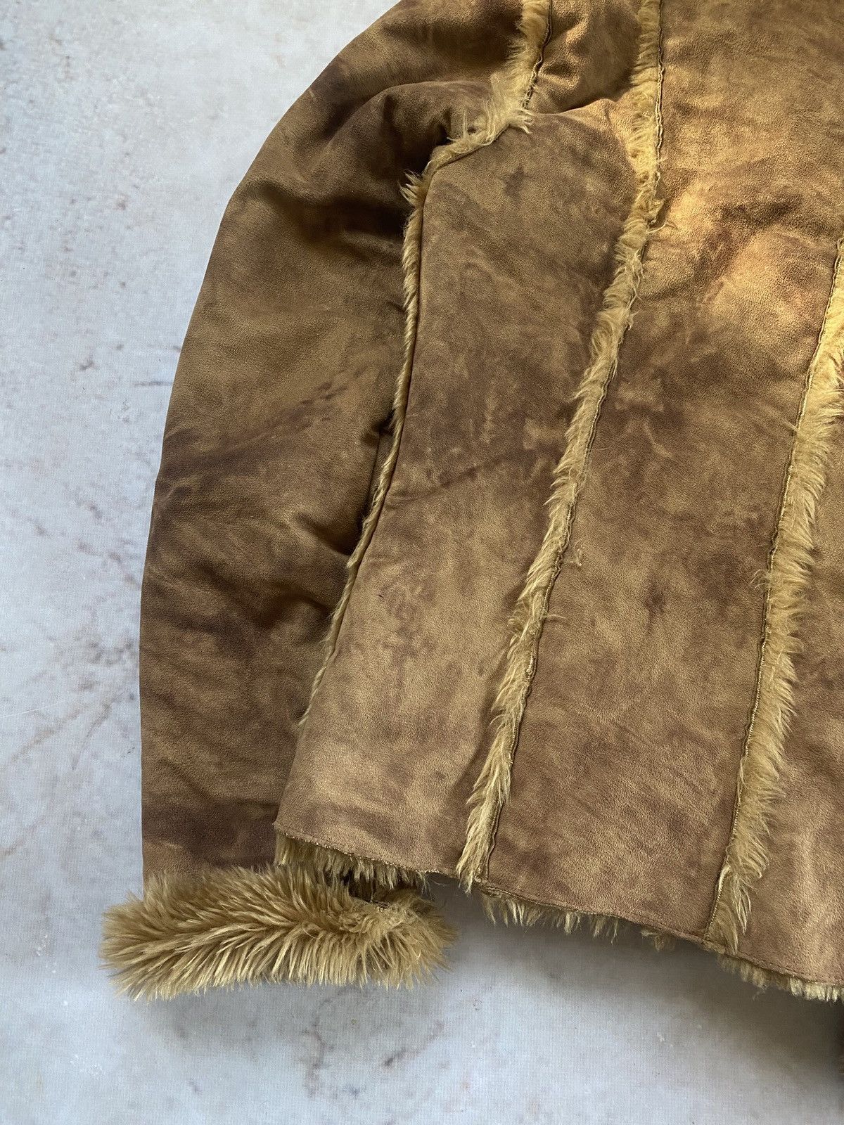 If Six Was Nine × Japanese Brand Vintage Avant Garde Faux Fur Jacket Y2k Rare Size M / US 6-8 / IT 42-44 - 6 Thumbnail