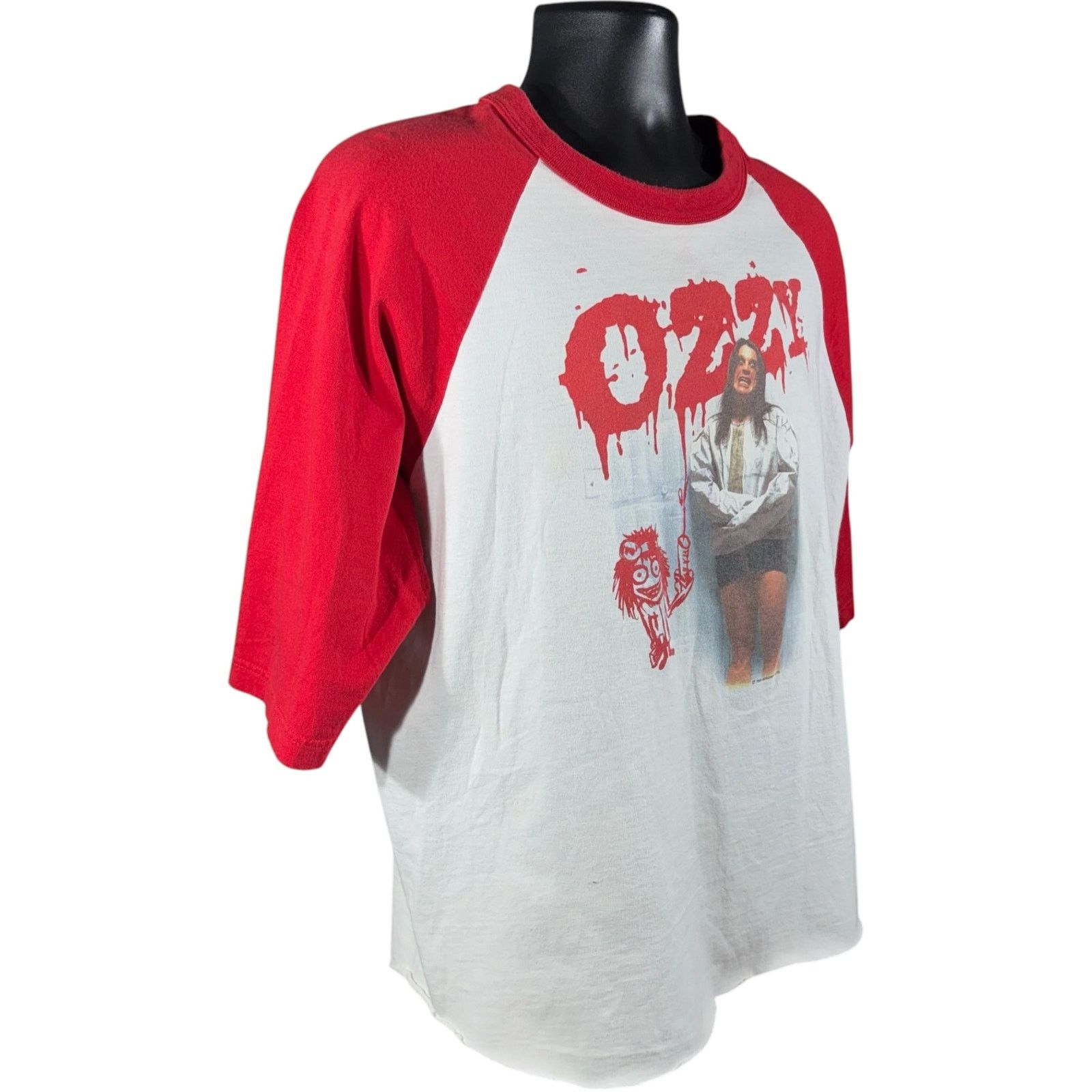 Vintage Vintage Ozzy Osbourne Straight Jacket 2000's Raglan Tee XL Size US XL / EU 56 / 4 - 4 Thumbnail