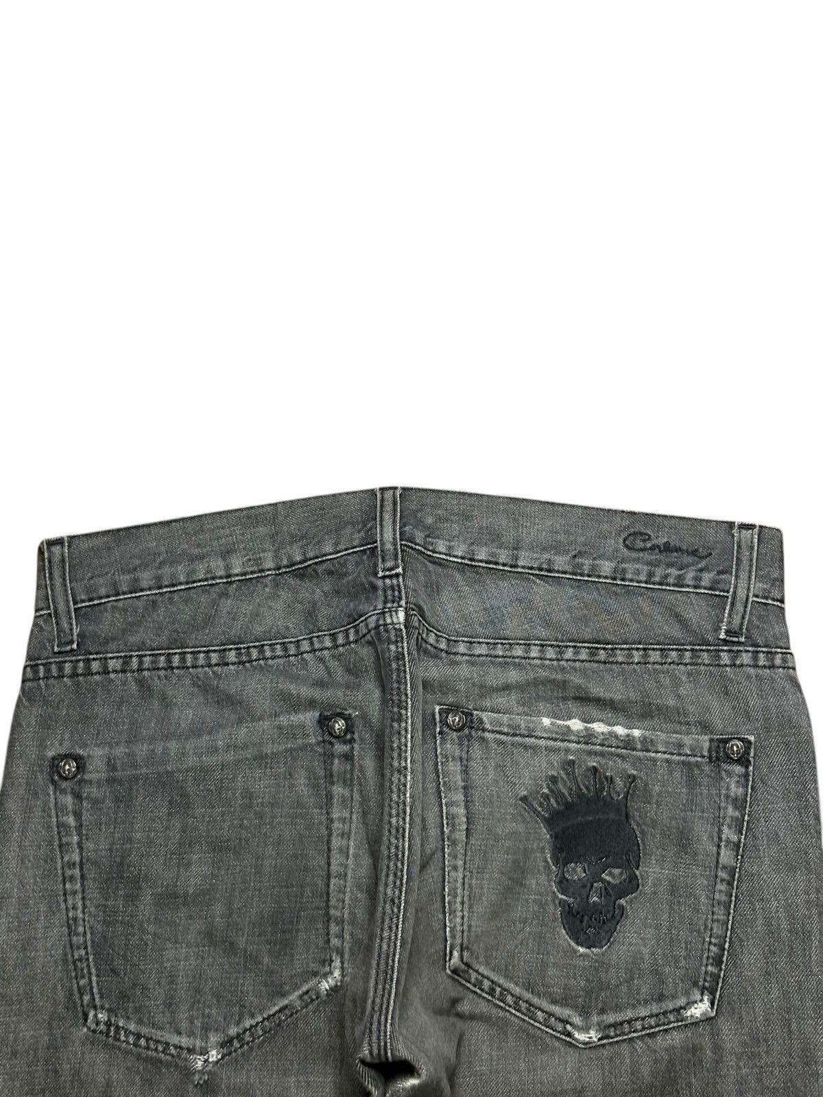 Japanese Brand × Seditionaries Vintage Japanese Brand Skull Embroidery Mud Wash Loose Jeans Size US 32 / EU 48 - 8 Thumbnail