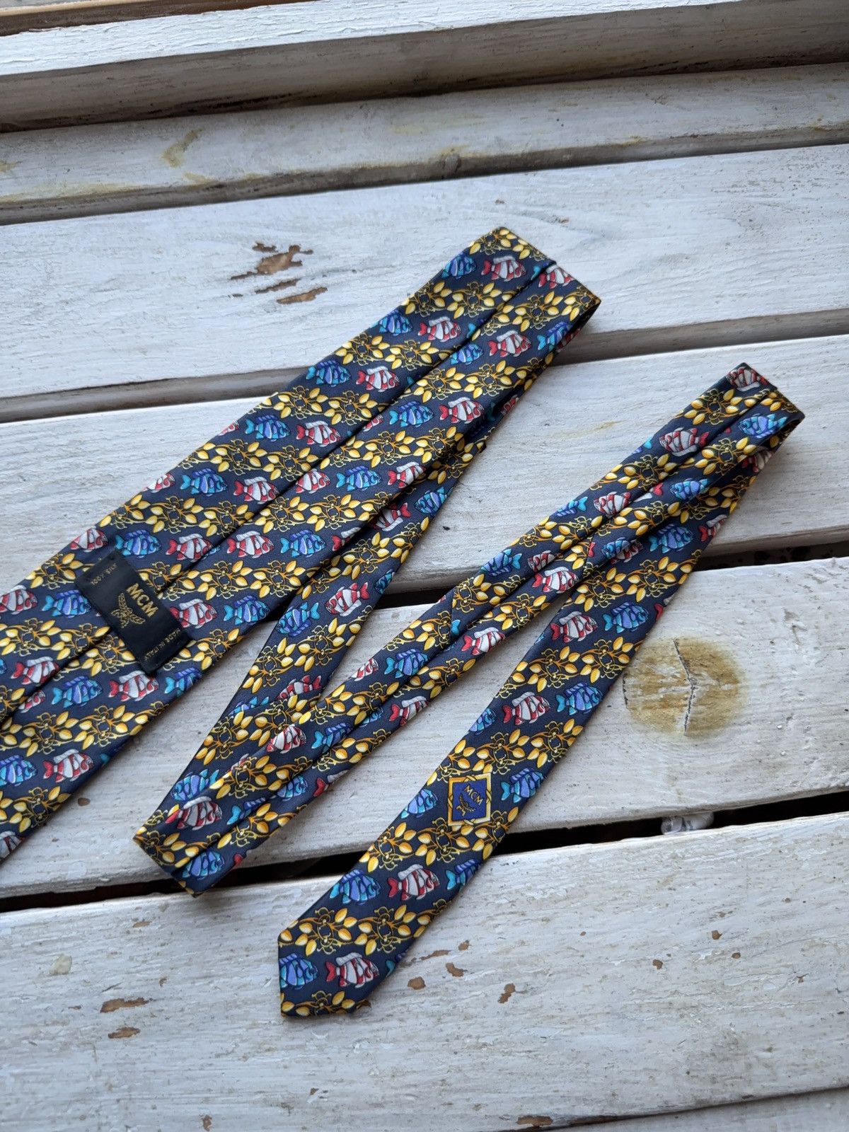 Designer × MCM Vintage MCM Silk Tie – Heraldic Baroque Pattern Italy Size ONE SIZE - 7 Thumbnail