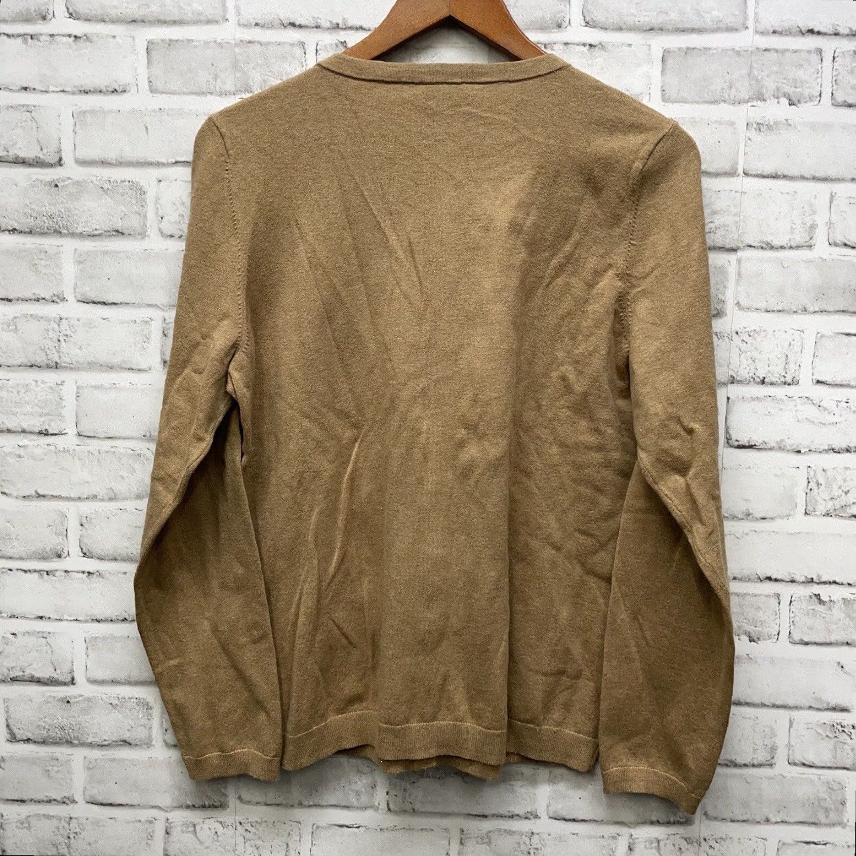 Talbots VINTAGE Talbots Women's Sweater Pullover Brown Cotton Button-Down Size Large NWOT Size L / US 10 / IT 46 - 5 Thumbnail