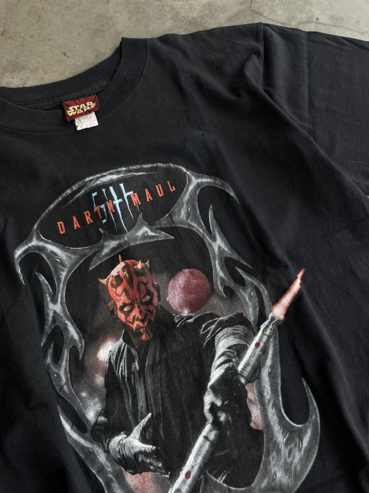 Star Wars VTG 90s Darth Maul Star Wars Boxy Cut (RARE!) Size US XL / EU 56 / 4 - 2 Thumbnail