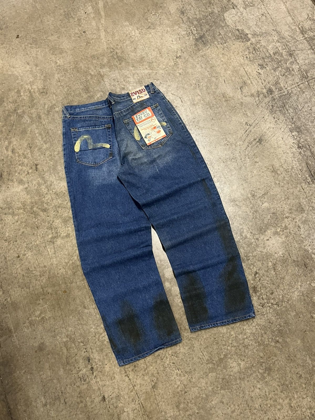 Evisu × Japanese Brand Evisu EU-ED vintage NWT baggy fit denim rare hype Size US 36 / EU 52 - 1 Thumbnail