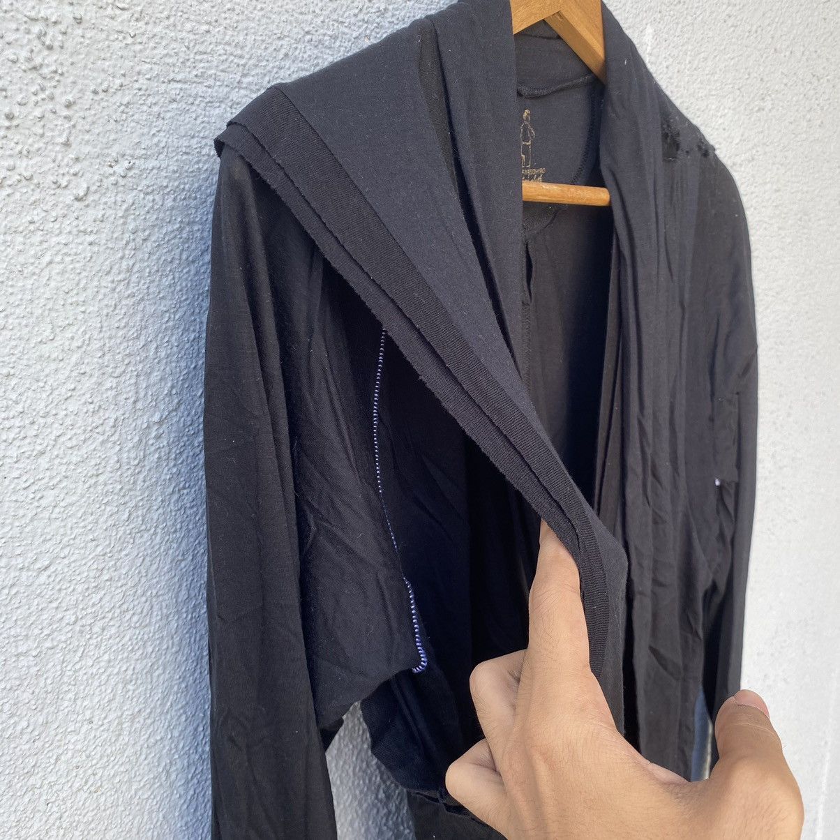 Maison MIHARA YASUHIRO RARE💥Mihara yasuhiro Distressed Black Trench Cardigan Size US S / EU 44-46 / 1 - 5 Thumbnail