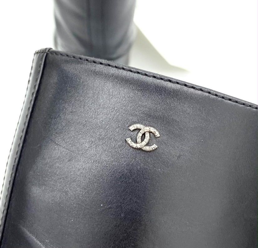 Chanel Chanel high boots in stretch lambskin and lambskin leather Size US 8 / IT 38 - 9 Thumbnail