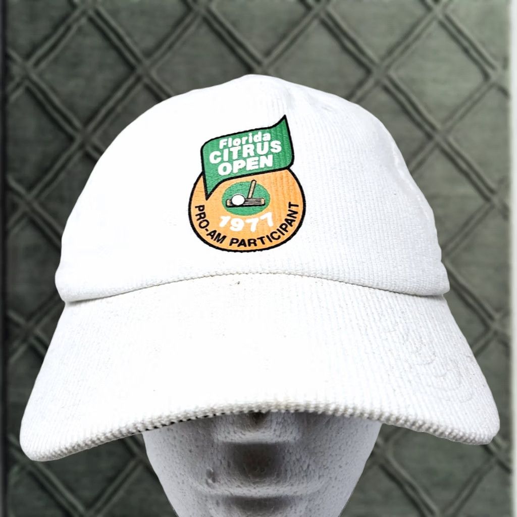 American Needle American Needle Florida Citrus Open 1971 Hat White Corduroy Snapback Golf Cap Mens Adjustable Golf Hat 90s Vintage Style Size ONE SIZE - 1 Thumbnail