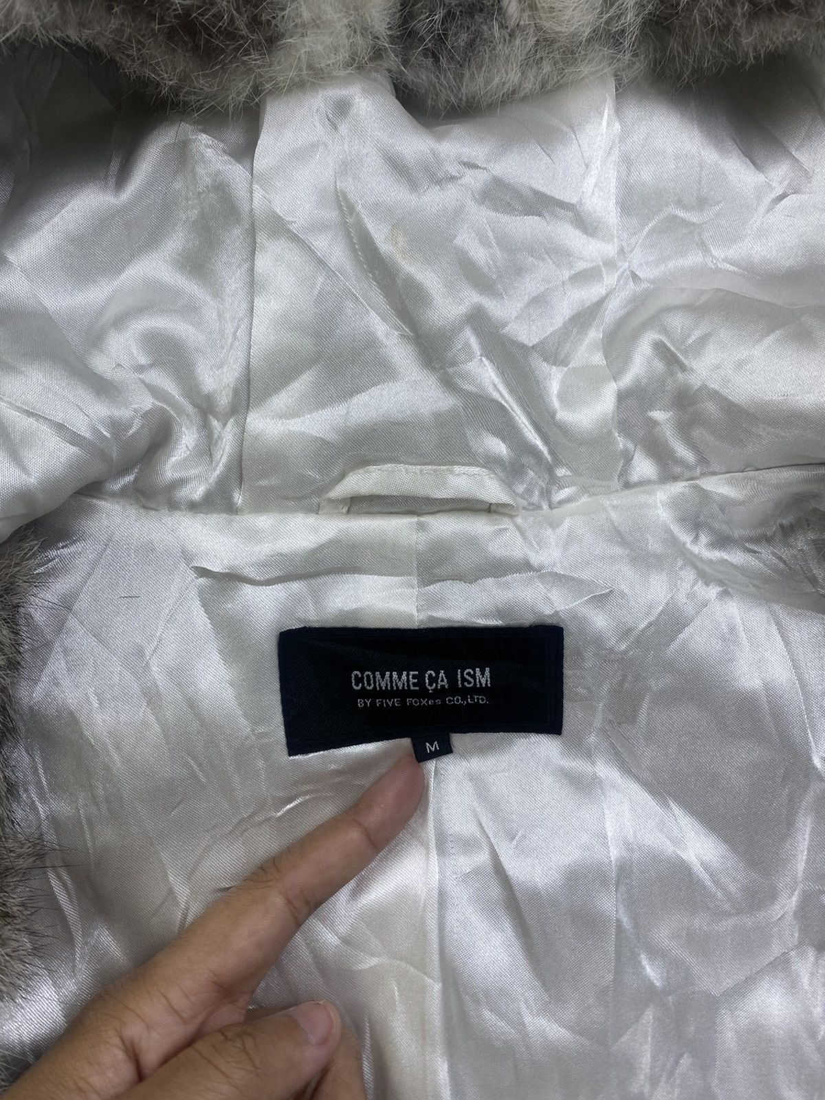 Comme Ca Ism Vintage Comme Ca Ism Japan Rabbit Fur Hoodie Vest Size US S / EU 44-46 / 1 - 6 Thumbnail