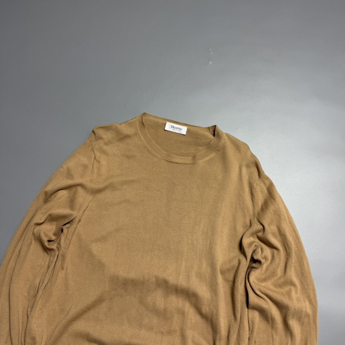 Johnstons Of Elgin Johnstons Vintage Cotton Sweater Size US XL / EU 56 / 4 - 2 Thumbnail