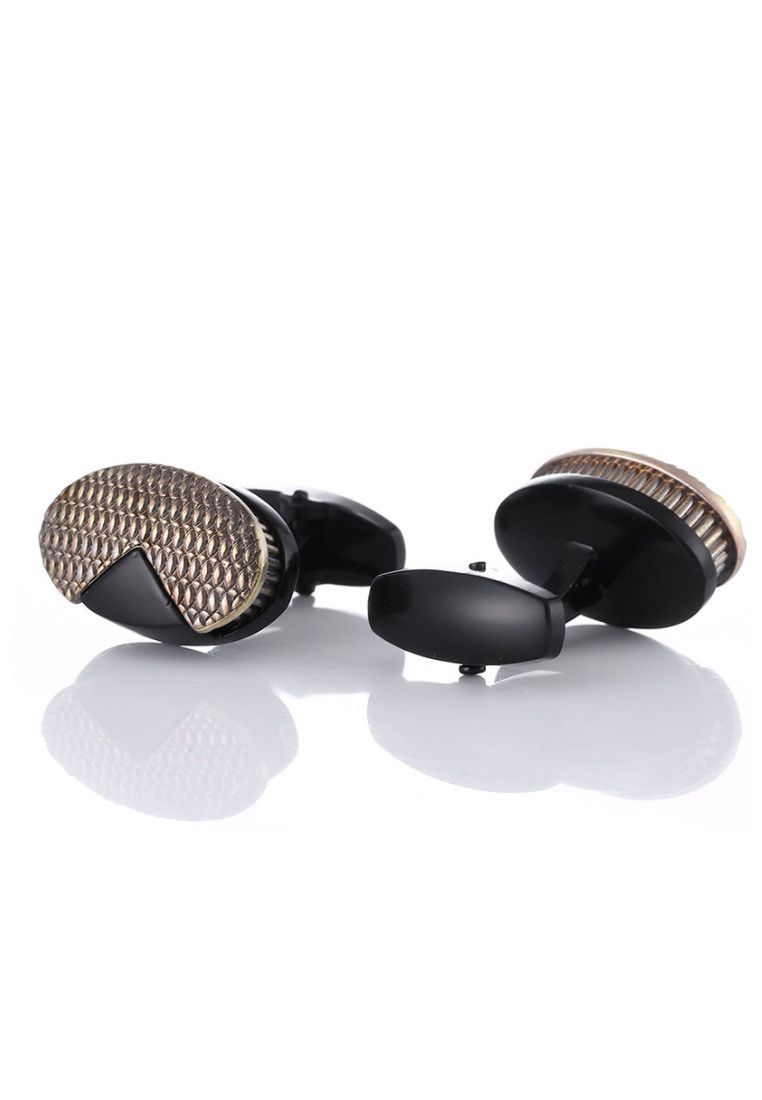 Other Two Tone Cufflinks Men Formal Suit Accessories Cuff Buttons Size ONE SIZE - 2 Thumbnail