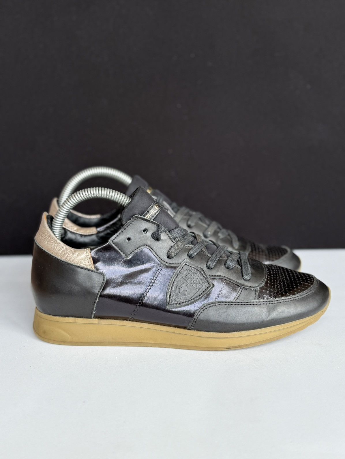 Puma Philippe Model Black Leather Sneakers size 39 Size US 9 / IT 39 - 7 Thumbnail