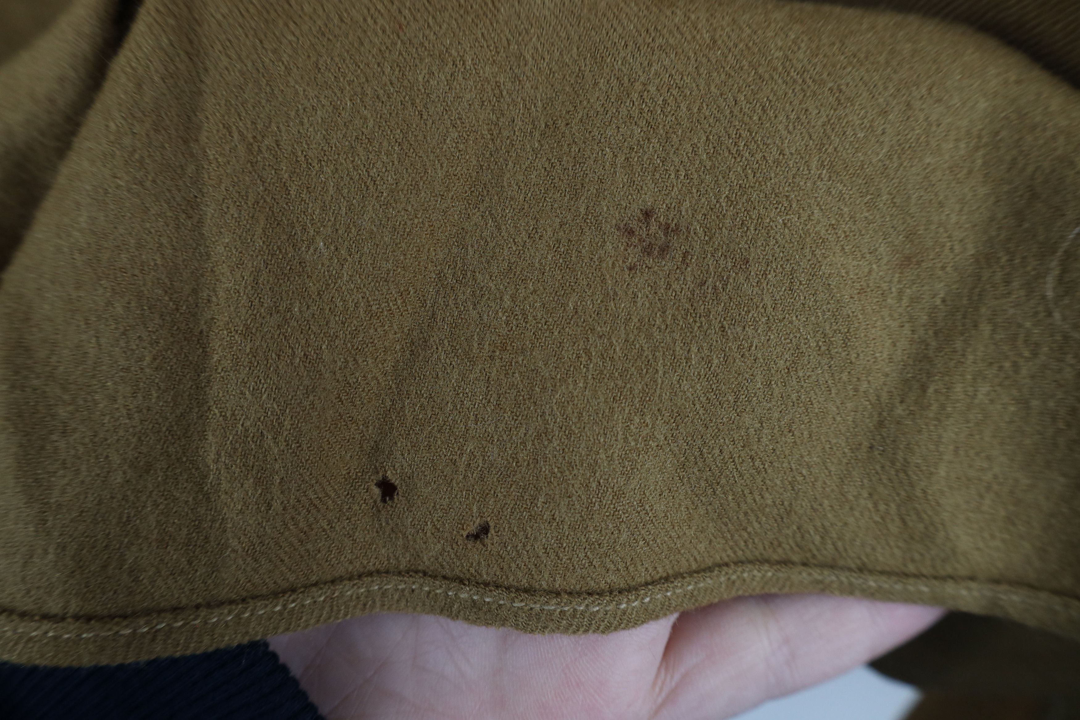 Vintage Vintage 40s WWII Wool Military Field Button Shirt Beige USA Size US L / EU 52-54 / 3 - 11 Thumbnail