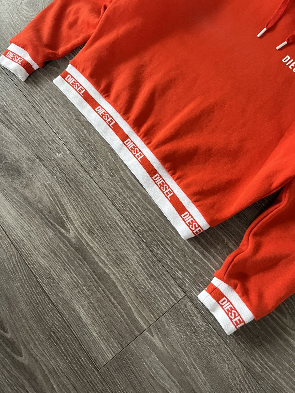 Diesel Diesel Orange Mongram Crop Top Women’s Streetwear Hoodie Size S / US 4 / IT 40 - 12 Thumbnail