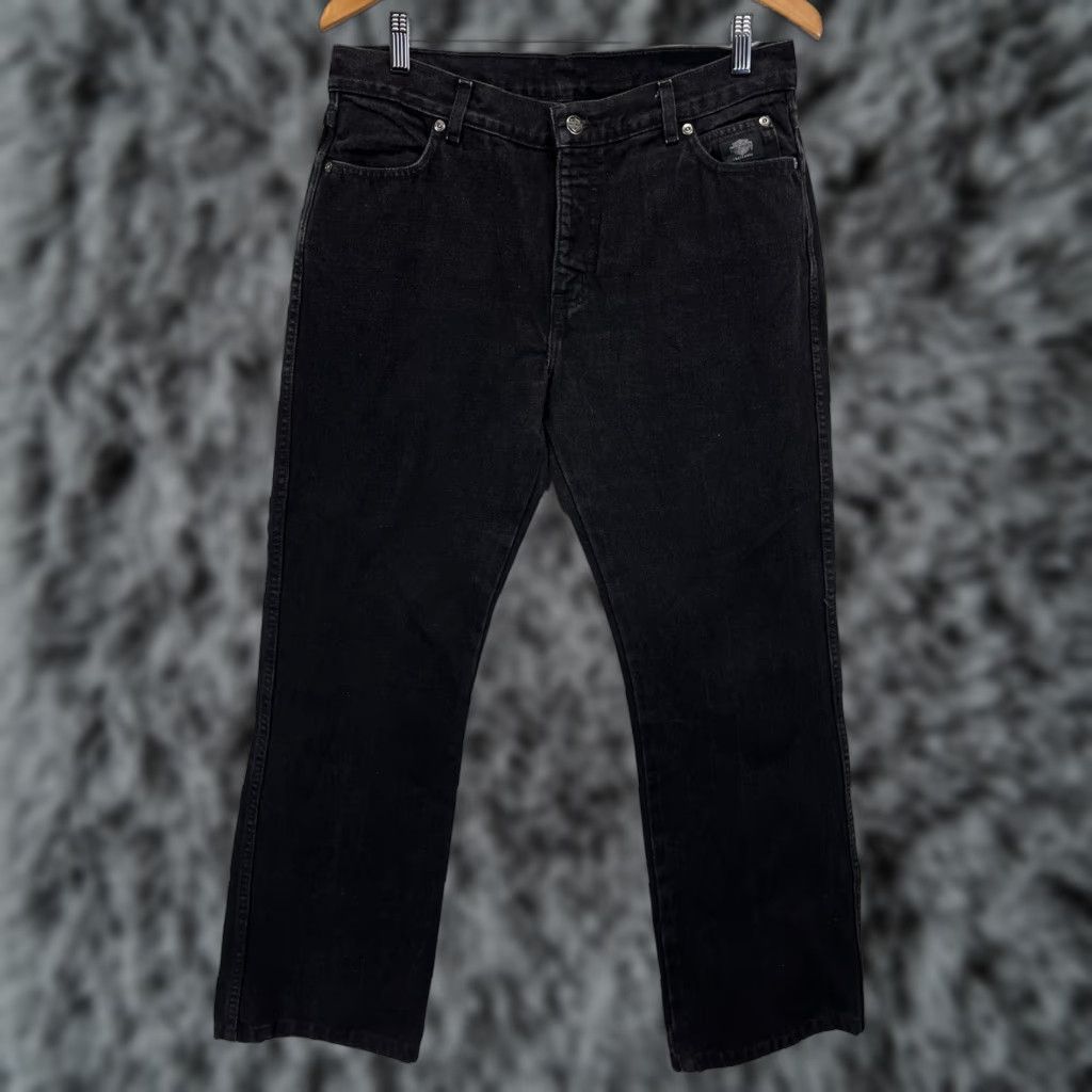 Harley Davidson Vintage Harley-Davidson Black Jeans Sz 12 Womens Bootcut 90s Motorcycle Size 34" / US 12 / IT 48 - 1 Thumbnail