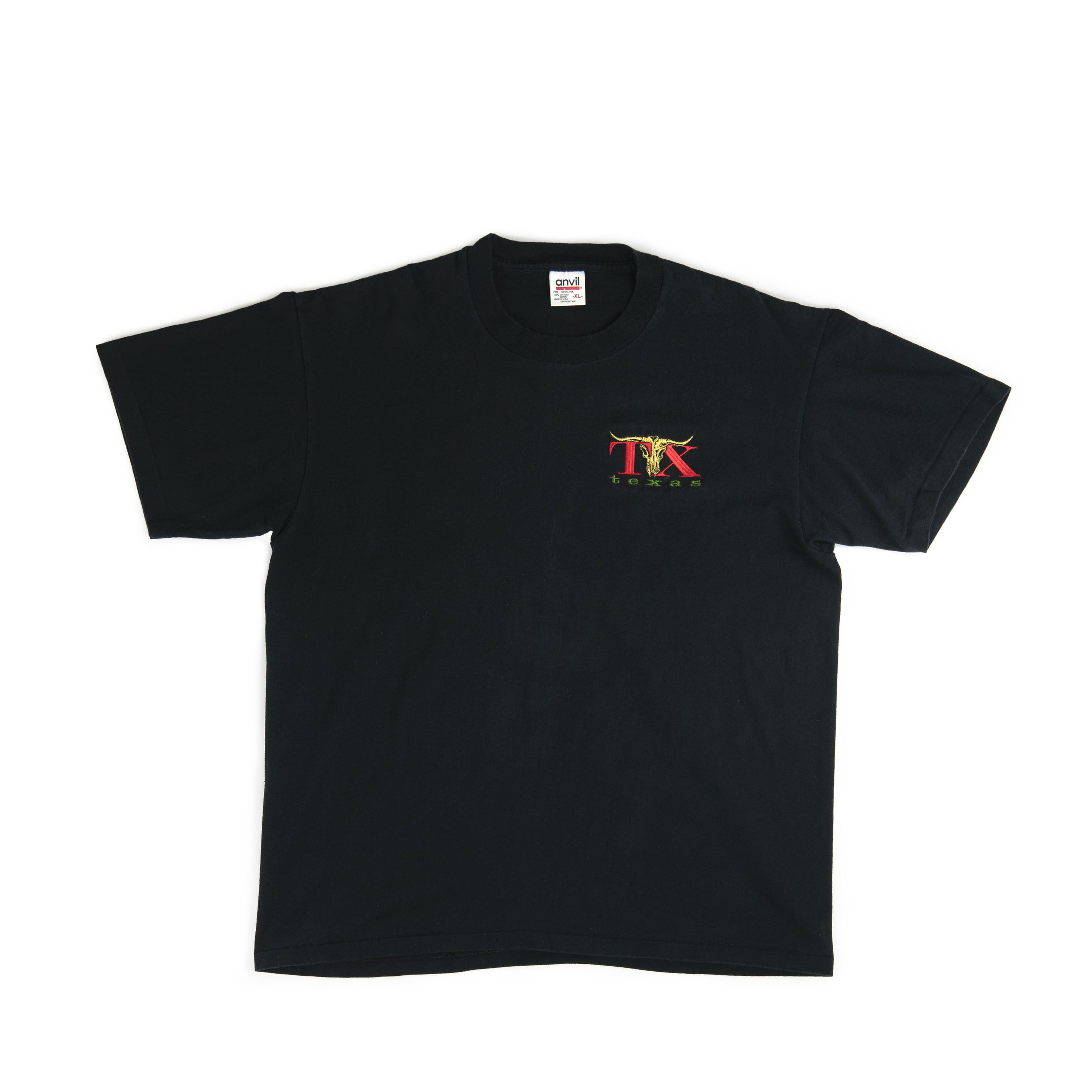 image of Vintage 1990's Texas Tee Shirt in Black, Men's (Size XL)