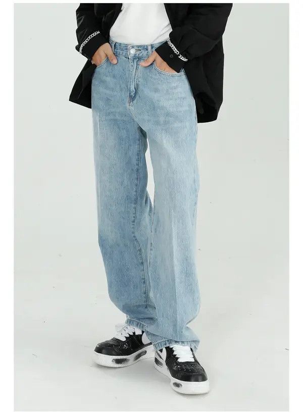 VIBE Casual light blue versatile straight jeans Size US 32 / EU 48 - 1 Thumbnail