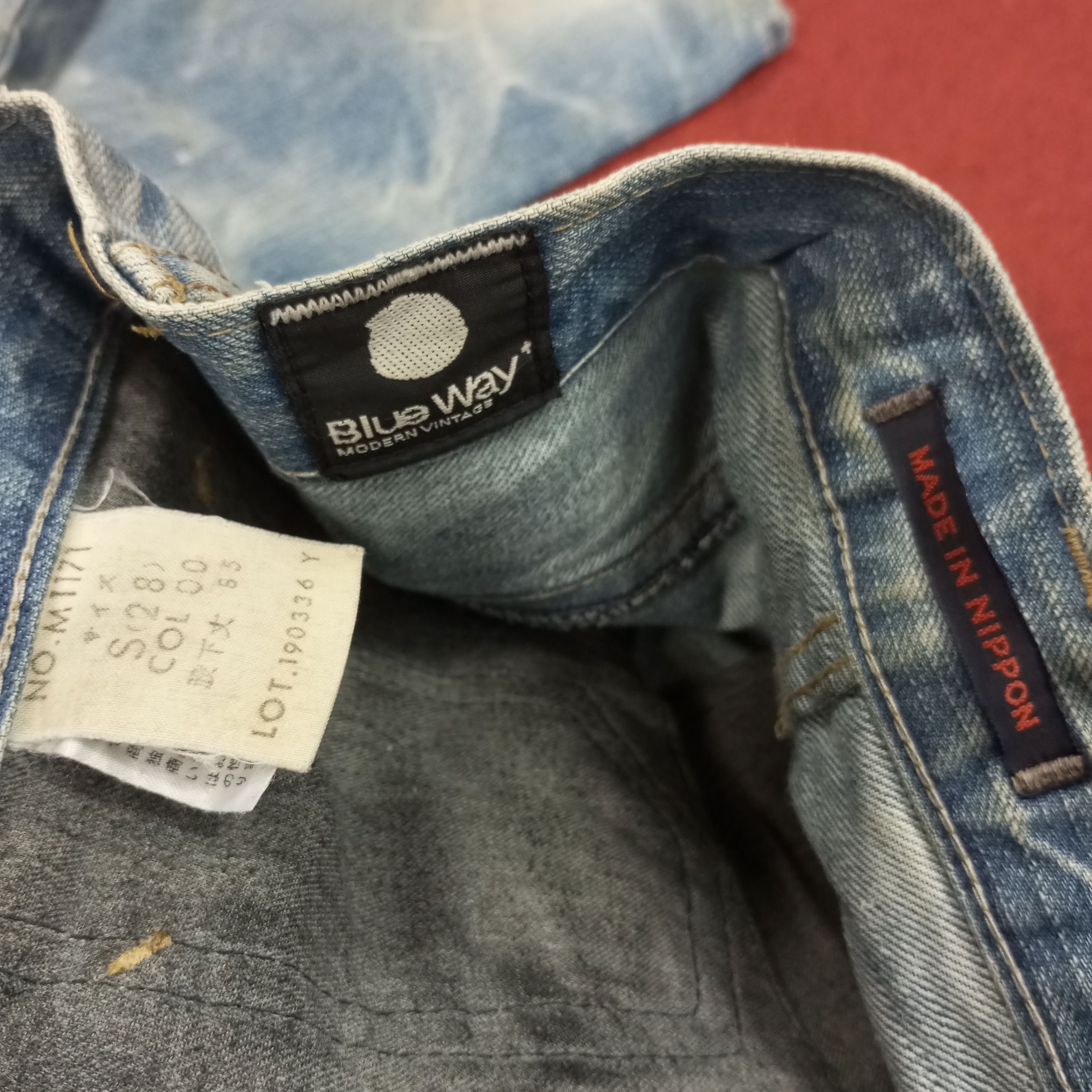 Japanese Brand Blue Way Japanese Brand Fashion Style Distressed Jeans Size US 29 - 14 Thumbnail