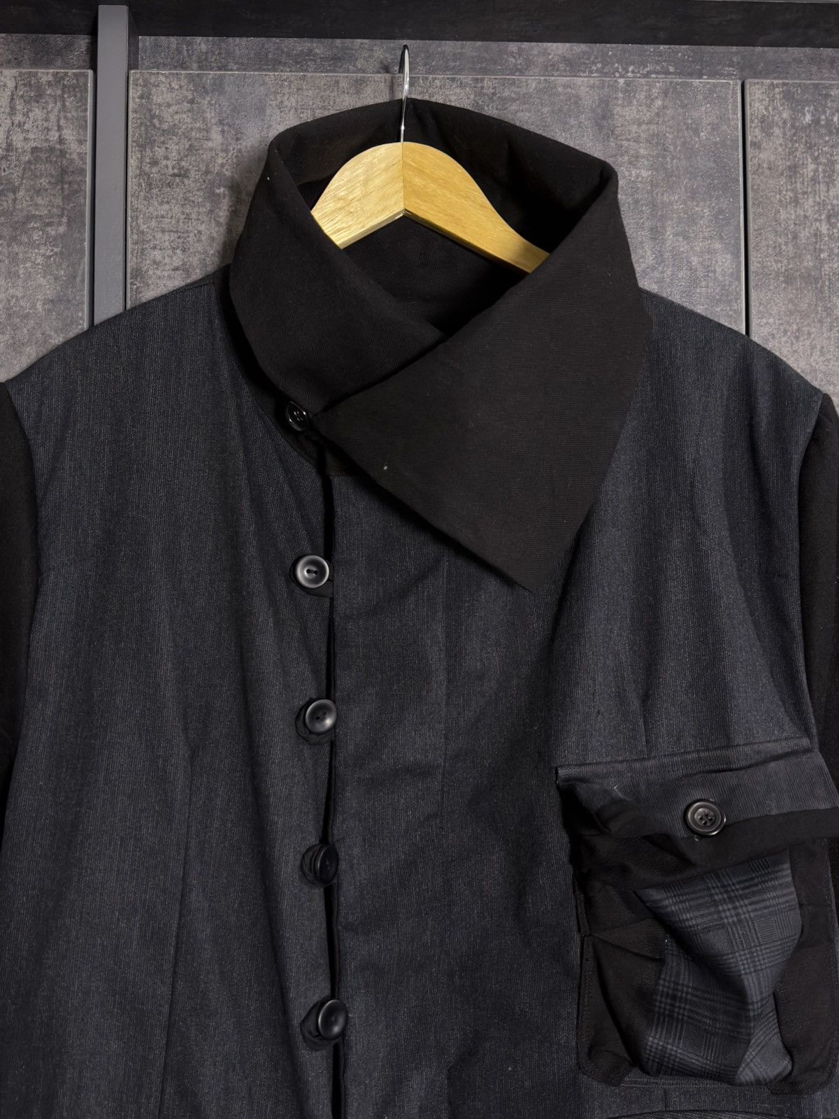 Tornado Mart Archive Tornado Mart Rebuild Coat Yohji Junya Miyake Acronym Size US L / EU 52-54 / 3 - 9 Thumbnail