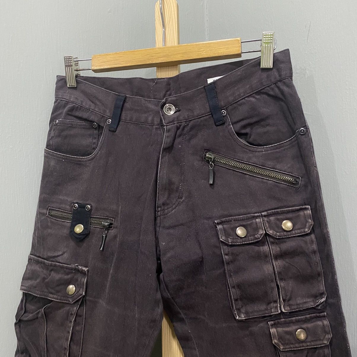 semanticdesign Semantic Design Japan Multi-Pocket 3D Flared Cargo Pants Size US 30 / EU 46 - 5 Thumbnail