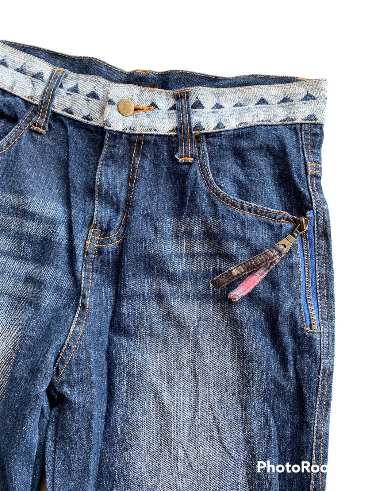 If Six Was Nine × In The Attic × Le Grande Bleu (L.G.B.) In The Attic Home Punk Grunge Jeans P170 Size US 31 - 6 Thumbnail