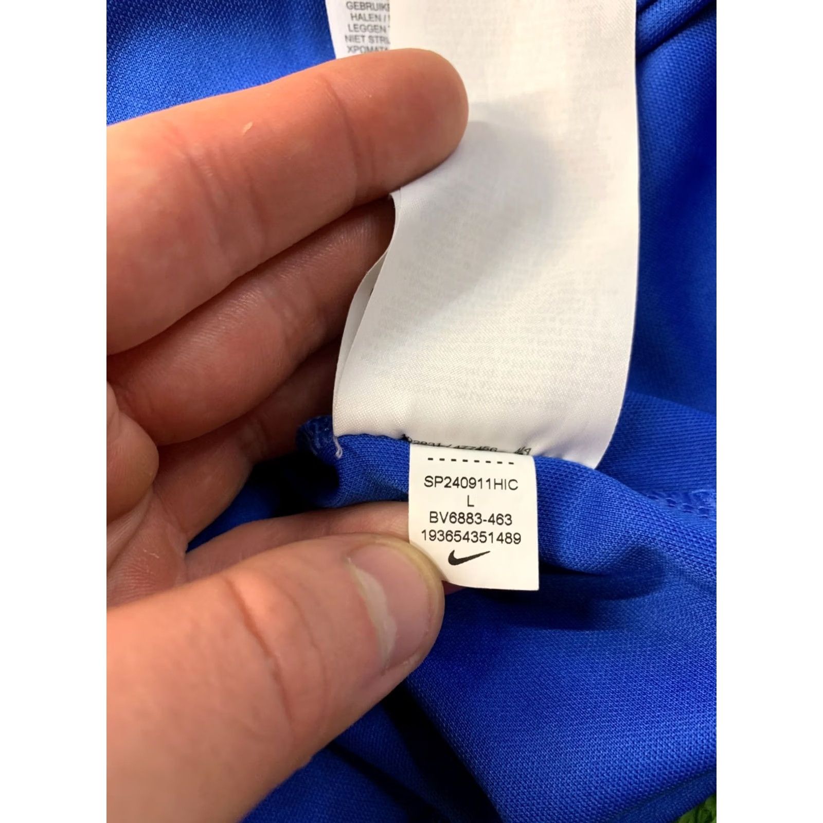 Nike NIKE DRI-FIT PARK 2024 Shirt Jersey L Blue White Football Soccer Training Men Size US L / EU 52-54 / 3 - 6 Thumbnail
