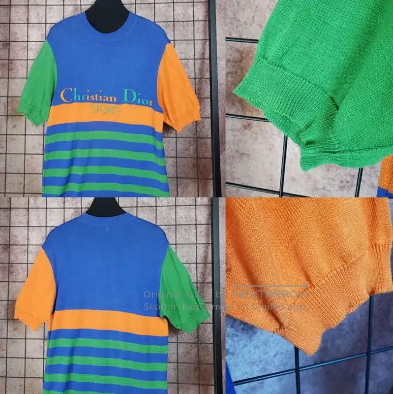 Dior Dior Women's Colorful Cotton Pullover Sweater . Size M / US 6-8 / IT 42-44 - 2 Thumbnail