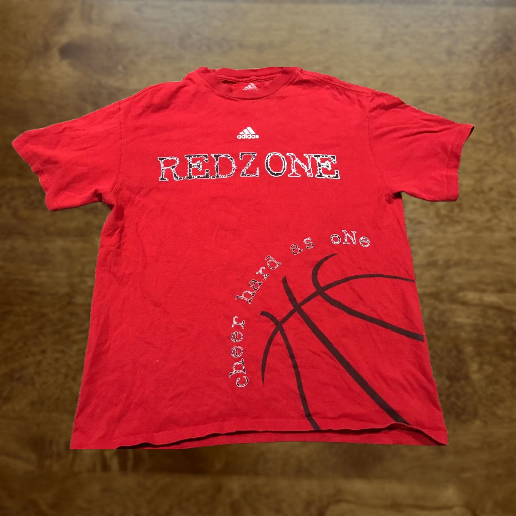 Adidas Adidas Mens M Red T Shirt Red Zone Basketball A16 Shirt Shortsleeve Crew Neck Cotton Knit Logo Regular Mens Size US M / EU 48-50 / 2 - 1 Thumbnail